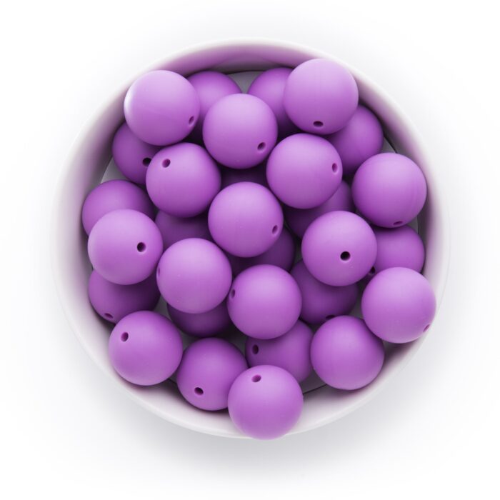 Round Silicone Beads-purple