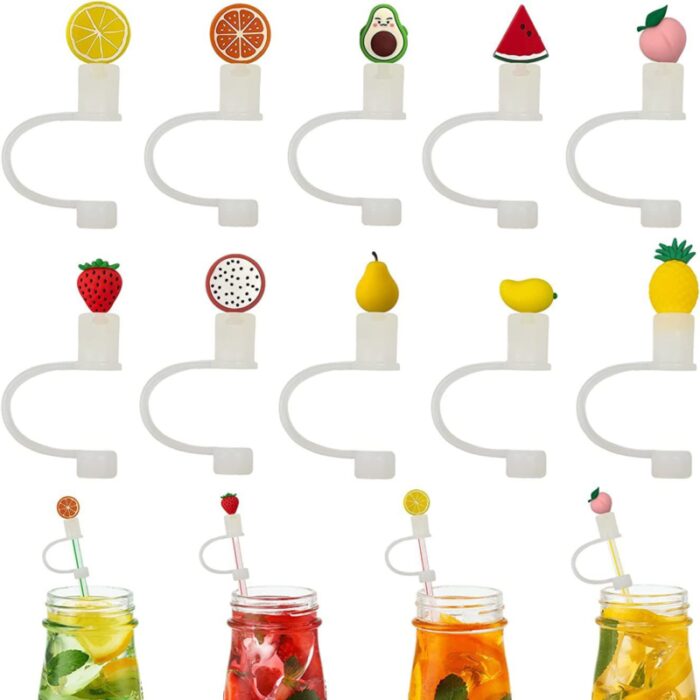 Silicone Straw Covers (2)