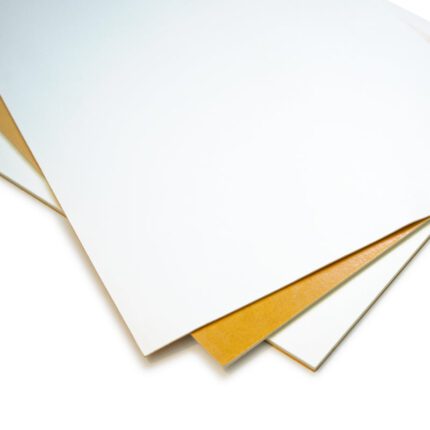 Silicone Rubber Sheet White 40 Shore Adhesive Backed