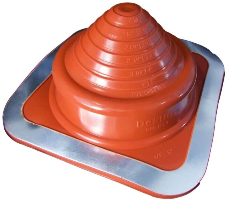 #3 Red Silicone Metal Roof Pipe Flashing