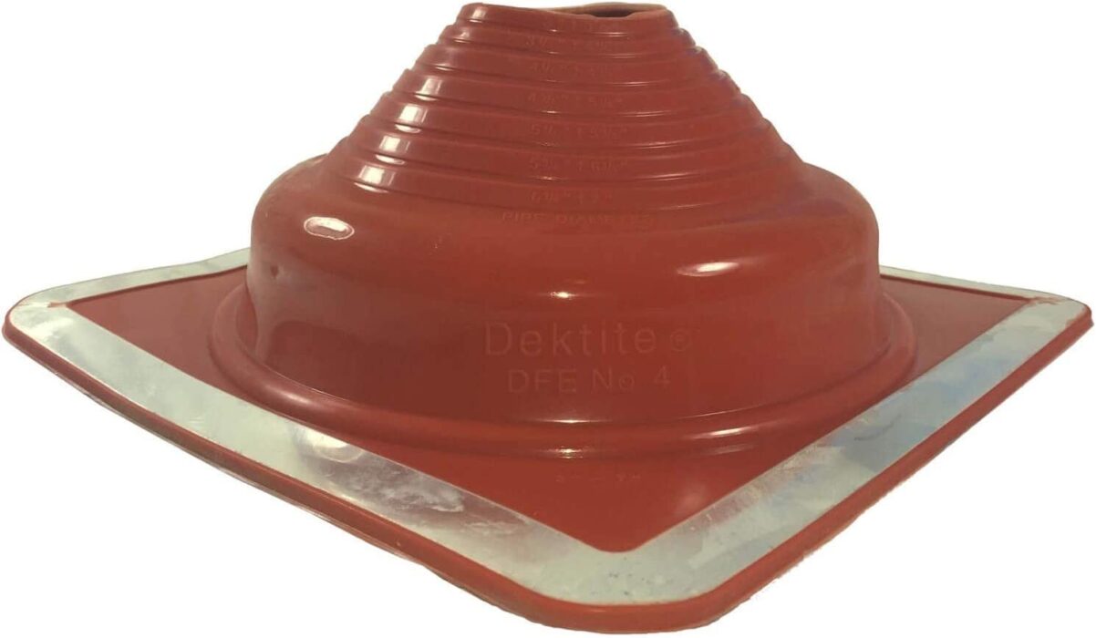 #4 Red Silicone Metal Roof Pipe Flashing